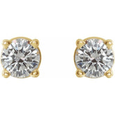 14K Yellow 1/3 CTW Natural Diamond Earrings